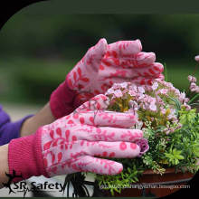 SRSAFETY 100% bedruckte Blumenbaumwollgroßhandelsgartenhandschuhe